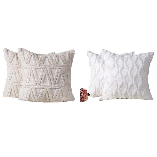 pillow case 4 pcs soft plush short wool decorative throw covers luxury style cushion shell, 2 a & b
pillow case 4 pcs soft plush short wool decorative throw covers luxury style cushion shell, 2 a & b