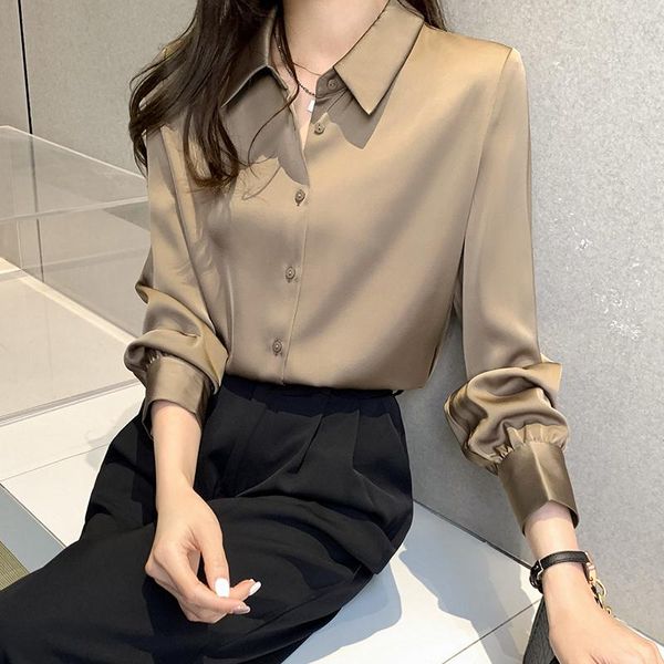 women's blouses & shirts autumn basis womens blouse long sleeve casual female shirt fashion solid color loose woman, White
women's blouses & shirts autumn basis womens blouse long sleeve casual female shirt fashion solid color loose woman, White