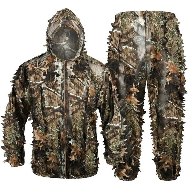 hunting clothes 3d bionic ghillie suits cs sniper outdoor birdwatching camouflage clothing hooded jacket and pants sets, Camo
hunting clothes 3d bionic ghillie suits cs sniper outdoor birdwatching camouflage clothing hooded jacket and pants sets, Camo