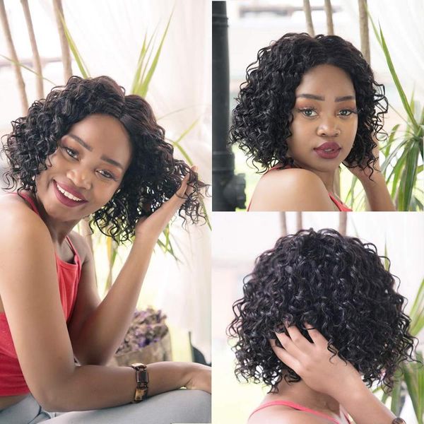 brazilian water wave lace front wigs human hair short curly for women bob wig with, Black;brown
brazilian water wave lace front wigs human hair short curly for women bob wig with, Black;brown