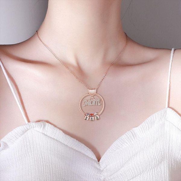 chains personalised mom necklace custom names birthstones circle beads pendant women family jewellery charms gift, Silver
chains personalised mom necklace custom names birthstones circle beads pendant women family jewellery charms gift, Silver