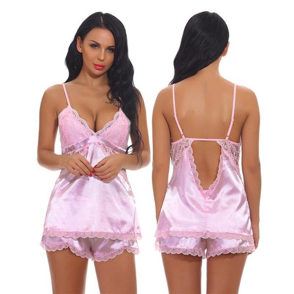 women's sleepwear summer pajamas for women sleeveless spaghetti strap nightwear lace trim satin cami shorts pajama sets nightie cvme, Black;red
women's sleepwear summer pajamas for women sleeveless spaghetti strap nightwear lace trim satin cami shorts pajama sets nightie cvme, Black;red