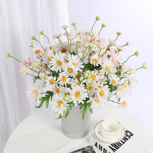 decorative flowers & wreaths 5 head daisy artificial bride bouquet for wedding decoration fake sunflower plants garden living room home deco
decorative flowers & wreaths 5 head daisy artificial bride bouquet for wedding decoration fake sunflower plants garden living room home deco
