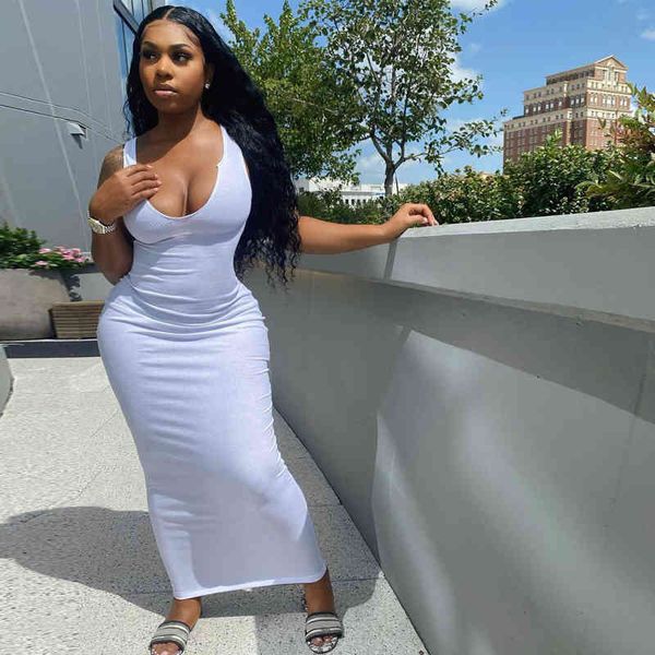 solid ribbed knitted dress women sleeveless long maxi dress v neck bodycon party club casual 2021 spring summer vestidos x0521, Black;gray
solid ribbed knitted dress women sleeveless long maxi dress v neck bodycon party club casual 2021 spring summer vestidos x0521, Black;gray