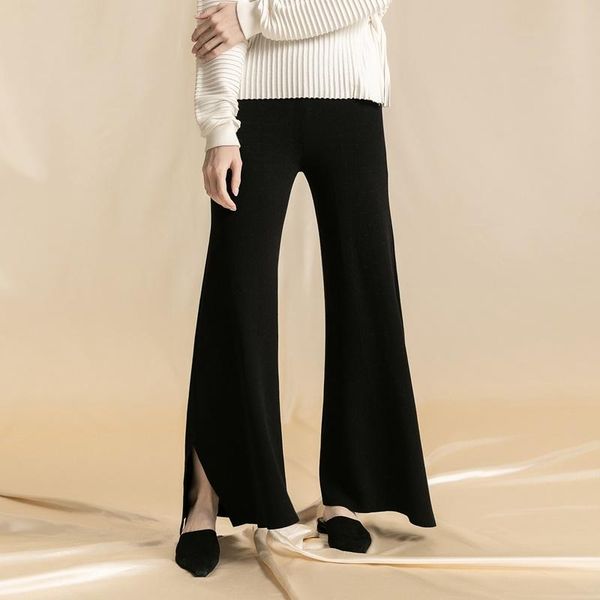 women's pants & capris wide leg women 2021 chic high waist split leisure bottoms palazzo woman trausers black white knitted wool 5019
women's pants & capris wide leg women 2021 chic high waist split leisure bottoms palazzo woman trausers black white knitted wool 5019