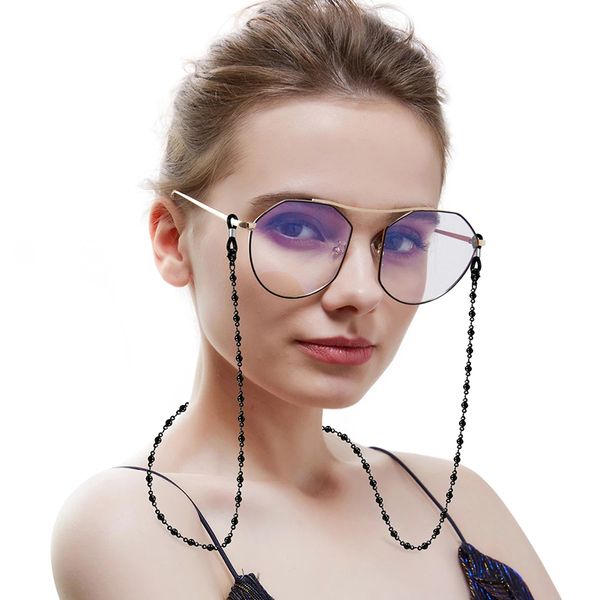 2021 simple casual gold color black metal beads glasses chain holder anti-slip sunglasses accessary
2021 simple casual gold color black metal beads glasses chain holder anti-slip sunglasses accessary
