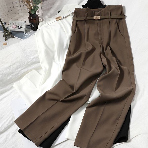 spring elegant comfortable suit pants women's solid color high-waist straight-leg female slim long trend full 210420, Black;white
spring elegant comfortable suit pants women's solid color high-waist straight-leg female slim long trend full 210420, Black;white