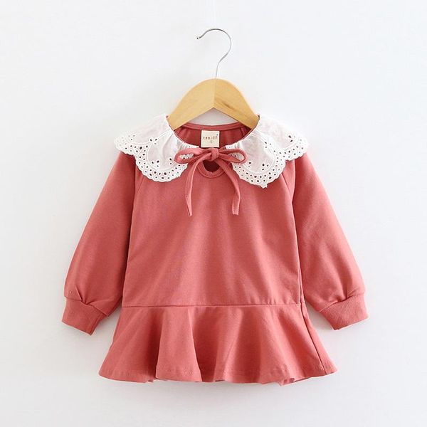 autumn casual baby girls long sleeve solid print dress lace design kids princess pageant dresses girl's, Red;yellow
autumn casual baby girls long sleeve solid print dress lace design kids princess pageant dresses girl's, Red;yellow
