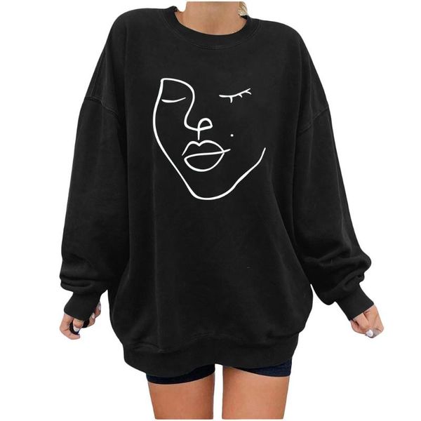 women's hoodies & sweatshirts winter fashion oversized hoodie women harajuku crewneck sweatshirt lettered embroidery printing loose kor, Black
women's hoodies & sweatshirts winter fashion oversized hoodie women harajuku crewneck sweatshirt lettered embroidery printing loose kor, Black