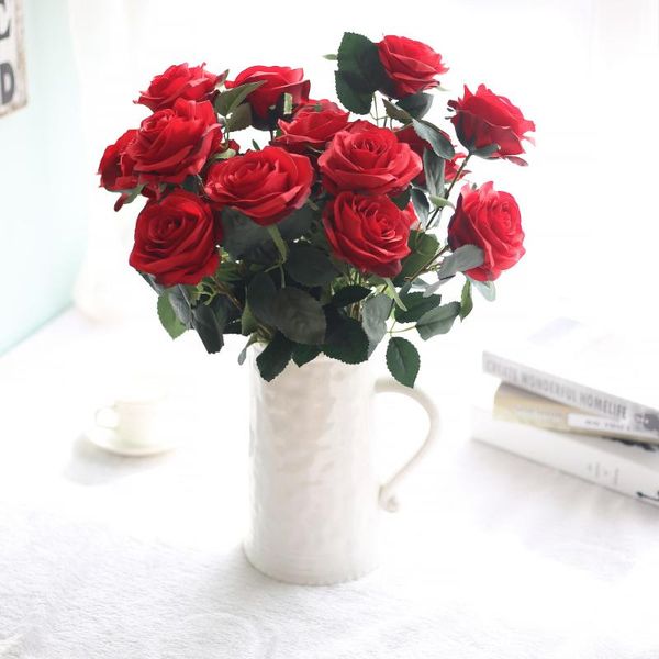 cm 1 bunch of 10 head roses silk high-grade artificial flowers family wedding decoration indoor decorative & wreaths
cm 1 bunch of 10 head roses silk high-grade artificial flowers family wedding decoration indoor decorative & wreaths