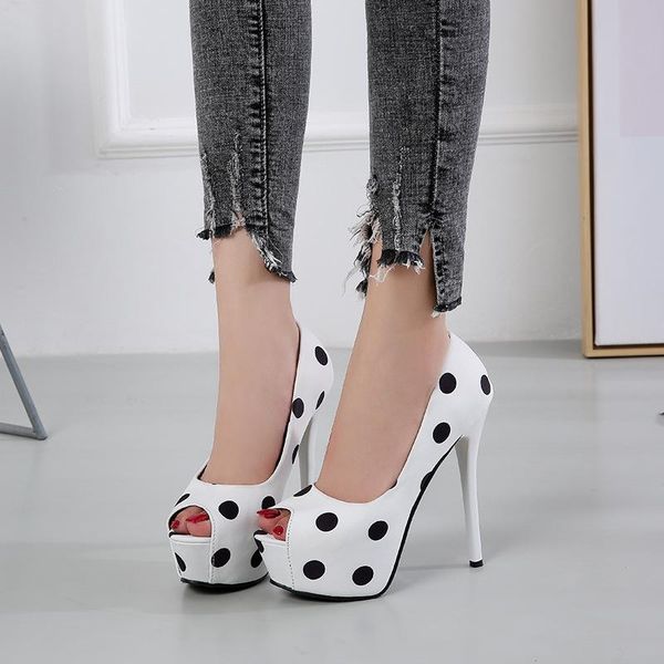 dress shoes fashion 2021 ladies white dot peep toe stilettos high heels women platform pumps woman wedding party, Black
dress shoes fashion 2021 ladies white dot peep toe stilettos high heels women platform pumps woman wedding party, Black