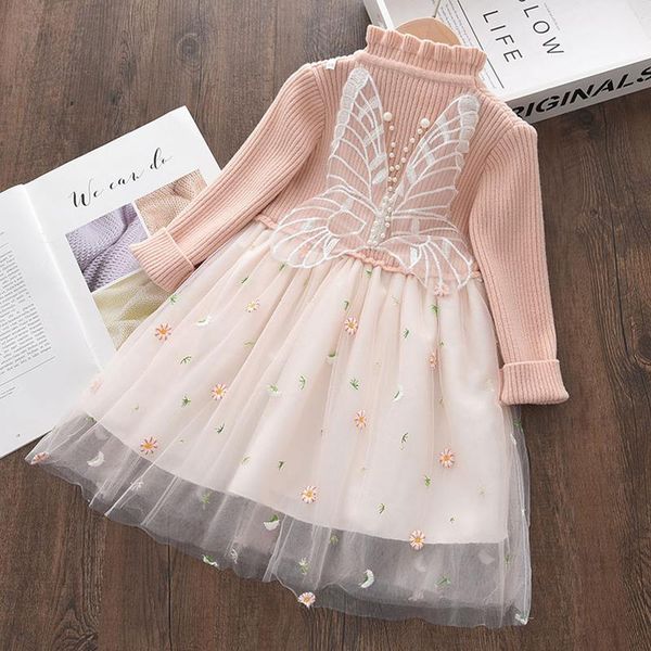 girl's dresses menoea 2021 autumn winter girls sweater dress long sleeve floral print princess warm knitted butterfly mesh kids clothes, Red;yellow
girl's dresses menoea 2021 autumn winter girls sweater dress long sleeve floral print princess warm knitted butterfly mesh kids clothes, Red;yellow