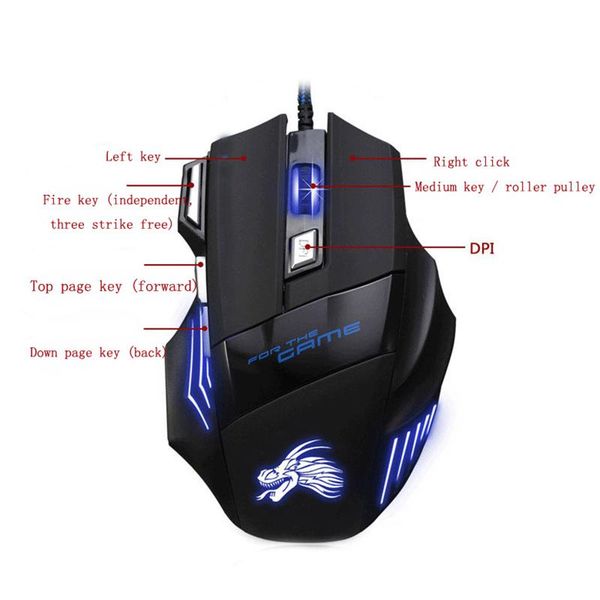 gaming mouse computer ergonomic wired game mice 5500 dpi optical backlight pc mause 7 button for laptop
gaming mouse computer ergonomic wired game mice 5500 dpi optical backlight pc mause 7 button for laptop