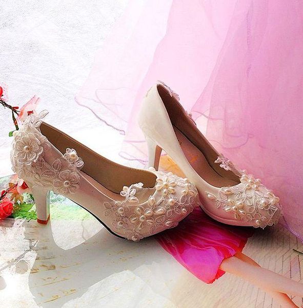 dress shoes 9cm high heels ivory lace pearls wedding bridal women's plus size fashion designer handmade brides pumps, Black
dress shoes 9cm high heels ivory lace pearls wedding bridal women's plus size fashion designer handmade brides pumps, Black