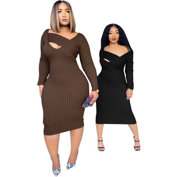 nightclub style women knitted long sleeves autumn solid bodycon mid-calf party es real pictures mid calf est, White;black
nightclub style women knitted long sleeves autumn solid bodycon mid-calf party es real pictures mid calf est, White;black