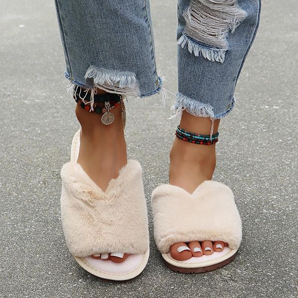slippers women fur flip-flops 2021 winter for ladies bedroom fluffy flat fish mouth faux warm shoes, Black
slippers women fur flip-flops 2021 winter for ladies bedroom fluffy flat fish mouth faux warm shoes, Black