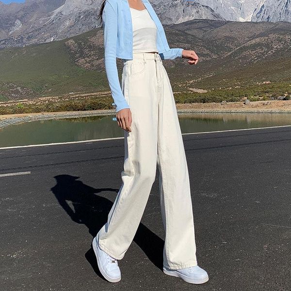 women's jeans white straight wide-leg for women high waist baggy casual comfort loose trousers fashion denim clothes, Blue
women's jeans white straight wide-leg for women high waist baggy casual comfort loose trousers fashion denim clothes, Blue