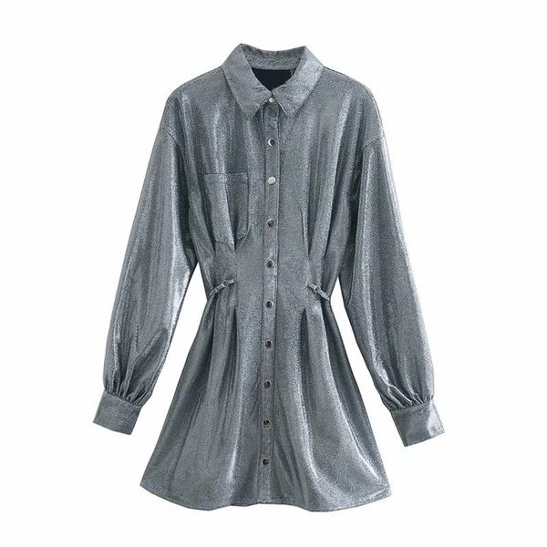 autumn women dress solid long sleeve turn-down collar mini shirt style dresses female casual fashion clothes 210517, Black;gray
autumn women dress solid long sleeve turn-down collar mini shirt style dresses female casual fashion clothes 210517, Black;gray