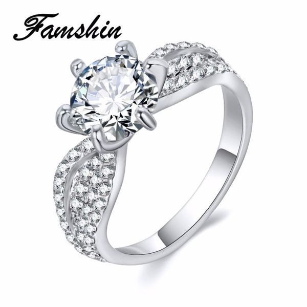 wedding rings famshin fashion crystal rose gold color big cubic zircon ring for women jewellery full size anillos, Slivery;golden
wedding rings famshin fashion crystal rose gold color big cubic zircon ring for women jewellery full size anillos, Slivery;golden