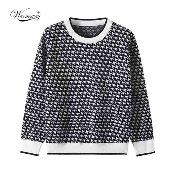 women geometric khaki knitted sweater casual houndstooth lady pullover female autumn winter retro jumper c-272 210908, White;black
women geometric khaki knitted sweater casual houndstooth lady pullover female autumn winter retro jumper c-272 210908, White;black