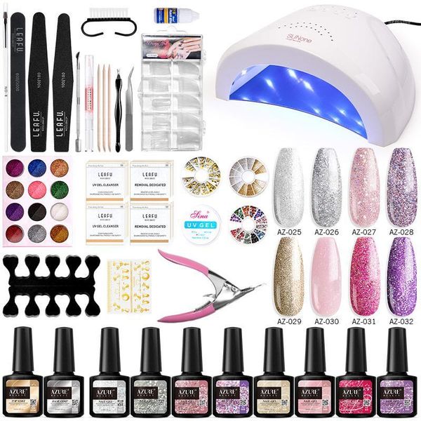 beauty 35pcs/lot led lamp gel nail varnish kit full set art manicure tools glitter polish long lasting uv1
beauty 35pcs/lot led lamp gel nail varnish kit full set art manicure tools glitter polish long lasting uv1