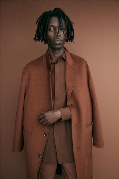 men's wool & blends the autumn and winter 2021 coat cashmere windbreaker double-sided, Black
men's wool & blends the autumn and winter 2021 coat cashmere windbreaker double-sided, Black