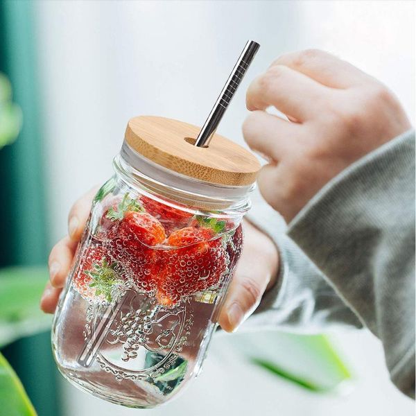 wine glasses glass reusable straw cup with cover suitable for boba milkshake smoothie juice drinking bar party drinks simple
wine glasses glass reusable straw cup with cover suitable for boba milkshake smoothie juice drinking bar party drinks simple