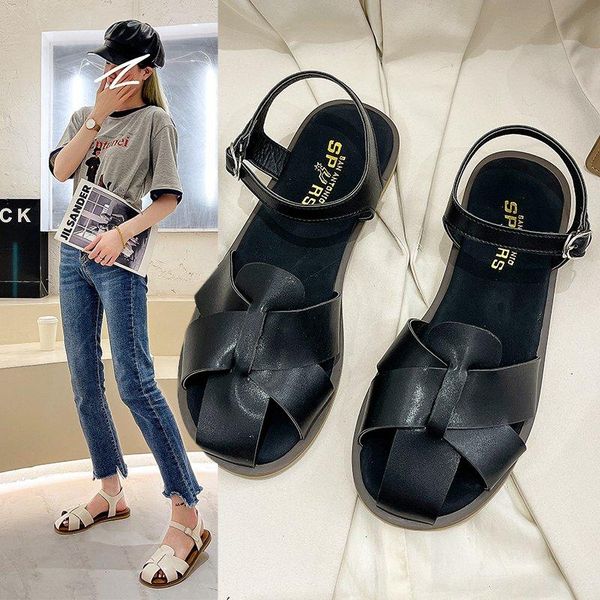 sandals women summer fashion women's 2021 buckle strap round head comfortable open toe flat woman shoes, Black
sandals women summer fashion women's 2021 buckle strap round head comfortable open toe flat woman shoes, Black
