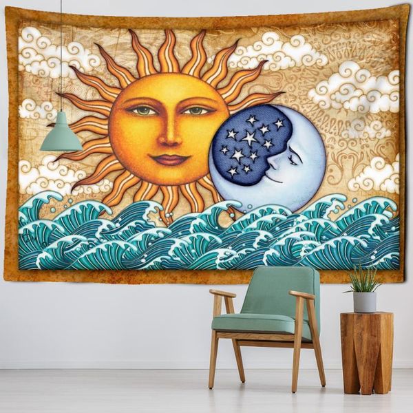 tapestries sun and moon tapestry wall hanging ins style japanese relief painting bohemia home decor
tapestries sun and moon tapestry wall hanging ins style japanese relief painting bohemia home decor
