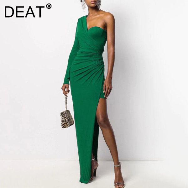 casual dresses deat 2021 women fashion slim solid color oblique collar long sleeve folds stretch high waist dress summer autumn 7e1575, Black;gray
casual dresses deat 2021 women fashion slim solid color oblique collar long sleeve folds stretch high waist dress summer autumn 7e1575, Black;gray