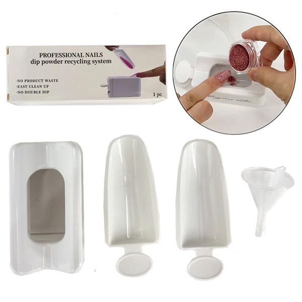 nail art kits 1pcs white double layer french recycling powder box dipping collection container crystal funnel tool
nail art kits 1pcs white double layer french recycling powder box dipping collection container crystal funnel tool