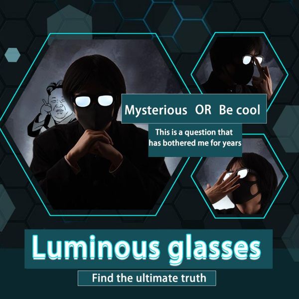 party decoration fashion men women led light luminous glasses eyewear anime cosplay prop stylish appearance
party decoration fashion men women led light luminous glasses eyewear anime cosplay prop stylish appearance