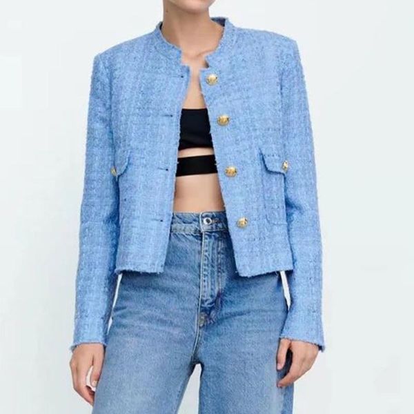 women's jackets 2021 autumn jacket blue retro long-sleeved pocket single-breasted casual fashion chaqueta mujer, Black;brown
women's jackets 2021 autumn jacket blue retro long-sleeved pocket single-breasted casual fashion chaqueta mujer, Black;brown