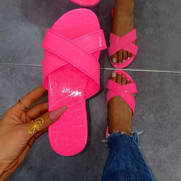 flat sandals summer women's slippers cross leather comfortable sole woman shoes outside beach plus size 36-43, Black
flat sandals summer women's slippers cross leather comfortable sole woman shoes outside beach plus size 36-43, Black