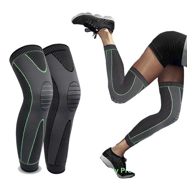 pair silicone sports long knee support volleyball basketball fitness compression leg protective men women spring kneepads elbow & pads, Black;gray
pair silicone sports long knee support volleyball basketball fitness compression leg protective men women spring kneepads elbow & pads, Black;gray