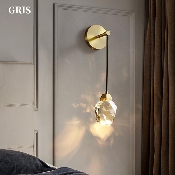 modern crystal led wall lamp nordic copper pendant light bedroom bedside corridor stairs home decor sconce lighting fixture
modern crystal led wall lamp nordic copper pendant light bedroom bedside corridor stairs home decor sconce lighting fixture