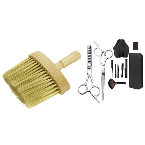 hair scissors 1x salon stylist barber neck face duster soft brush & 11 pcs cutting set thinning shears razor comb
hair scissors 1x salon stylist barber neck face duster soft brush & 11 pcs cutting set thinning shears razor comb