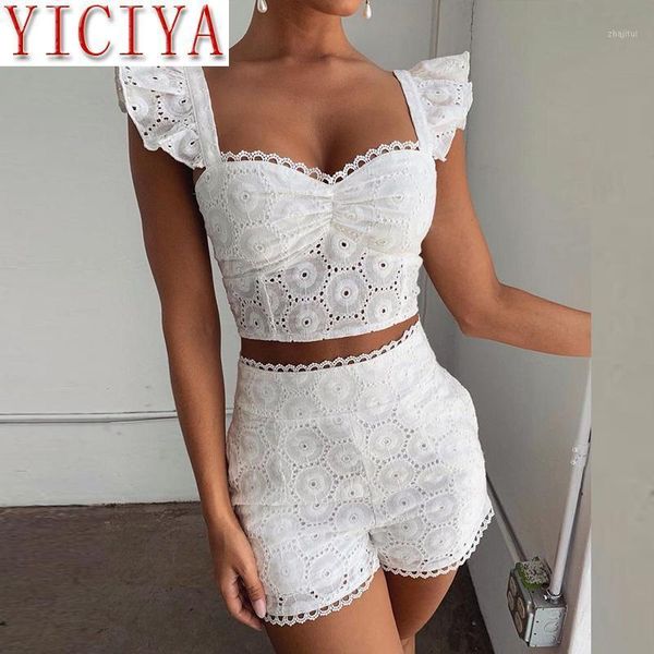delige set wholesale clothing women 2 piece lace ruffles hollow out & short matching sets for two dress, White
delige set wholesale clothing women 2 piece lace ruffles hollow out & short matching sets for two dress, White
