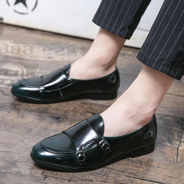 dress shoes 2021 fashion black grren monk strap leather men slip-on casual loafers business formal footwear zapatos hombre
dress shoes 2021 fashion black grren monk strap leather men slip-on casual loafers business formal footwear zapatos hombre