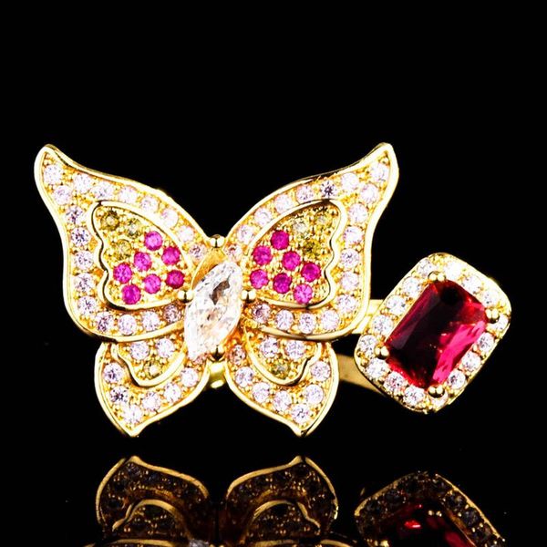 wedding rings fine jewelry charm butterfly resizable inlay red cubic zirconia women's cocktail party luxury accessories, Slivery;golden
wedding rings fine jewelry charm butterfly resizable inlay red cubic zirconia women's cocktail party luxury accessories, Slivery;golden