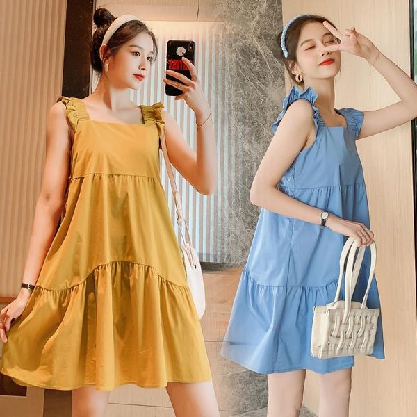 9850# maternity clothes summer cotton plain color sleeveless plus size loose stylish dress pregnant women mom dresses, White
9850# maternity clothes summer cotton plain color sleeveless plus size loose stylish dress pregnant women mom dresses, White