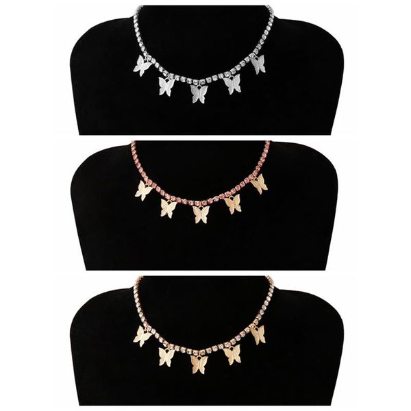 chokers fashion women jewelry butterfly pendant necklace female rhinestone shining statement crystal charms choker gift, Golden;silver
chokers fashion women jewelry butterfly pendant necklace female rhinestone shining statement crystal charms choker gift, Golden;silver