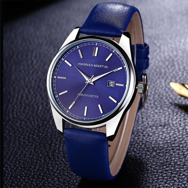young men fashion quartz watch blue leather band auto date casual hand watches students waterproof wristwatch wristwatches, Slivery;brown
young men fashion quartz watch blue leather band auto date casual hand watches students waterproof wristwatch wristwatches, Slivery;brown