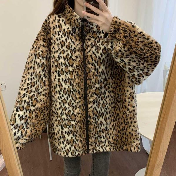 women's trench coats vintage loose chic cardigan reversible leopard print jacket one-piece korea lady coat 2021 fashion autumn winter w, Tan;black
women's trench coats vintage loose chic cardigan reversible leopard print jacket one-piece korea lady coat 2021 fashion autumn winter w, Tan;black