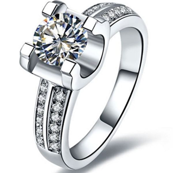 genuine brand quality sterling silver engagement rings for women 1ct nscd simulated diamond ring, Slivery;golden
genuine brand quality sterling silver engagement rings for women 1ct nscd simulated diamond ring, Slivery;golden