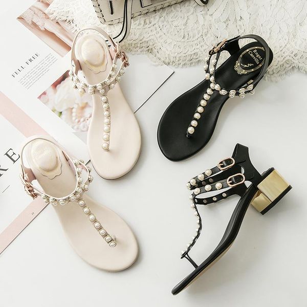sandals 2021 summer pearl women's shoes flip-flop thick heel home flip-flops all-match large size high heels, Black
sandals 2021 summer pearl women's shoes flip-flop thick heel home flip-flops all-match large size high heels, Black