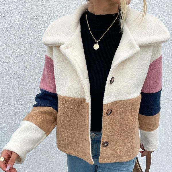 women's wool & blends woolen coat fall/winter 2021 lapel double-sided velvet button splicing jacket sweater women cardigan warm, Black
women's wool & blends woolen coat fall/winter 2021 lapel double-sided velvet button splicing jacket sweater women cardigan warm, Black