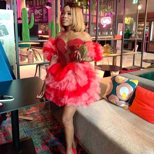 party dresses 2021 mixed color cocktail dress fuffy tutu short prom women wear robes de vestidos, White;black
party dresses 2021 mixed color cocktail dress fuffy tutu short prom women wear robes de vestidos, White;black