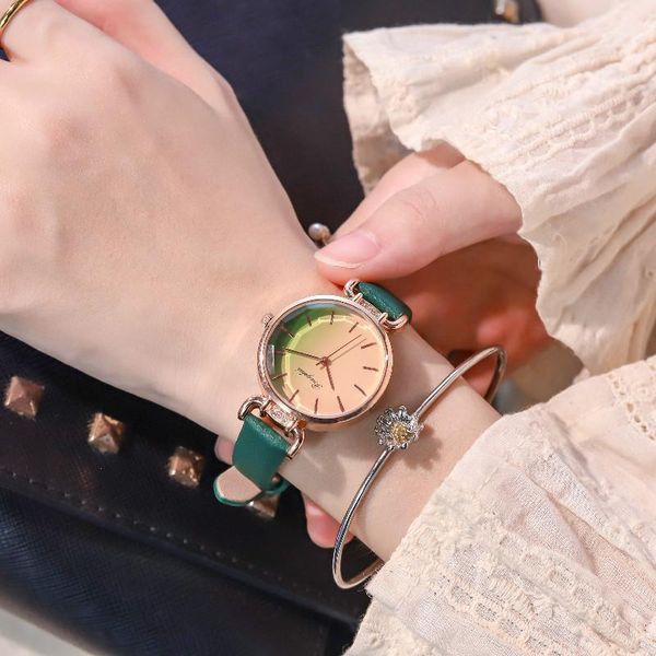 wristwatches luxury women fashion green watches qualities female quartz watch simple ladies leather elegant montre femme w9851, Slivery;brown
wristwatches luxury women fashion green watches qualities female quartz watch simple ladies leather elegant montre femme w9851, Slivery;brown