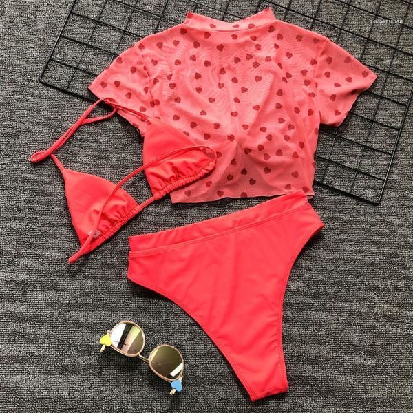 women's swimwear high waist red women swimsuits ladies cropped three pieces set printing bathing suit11, White;black
women's swimwear high waist red women swimsuits ladies cropped three pieces set printing bathing suit11, White;black